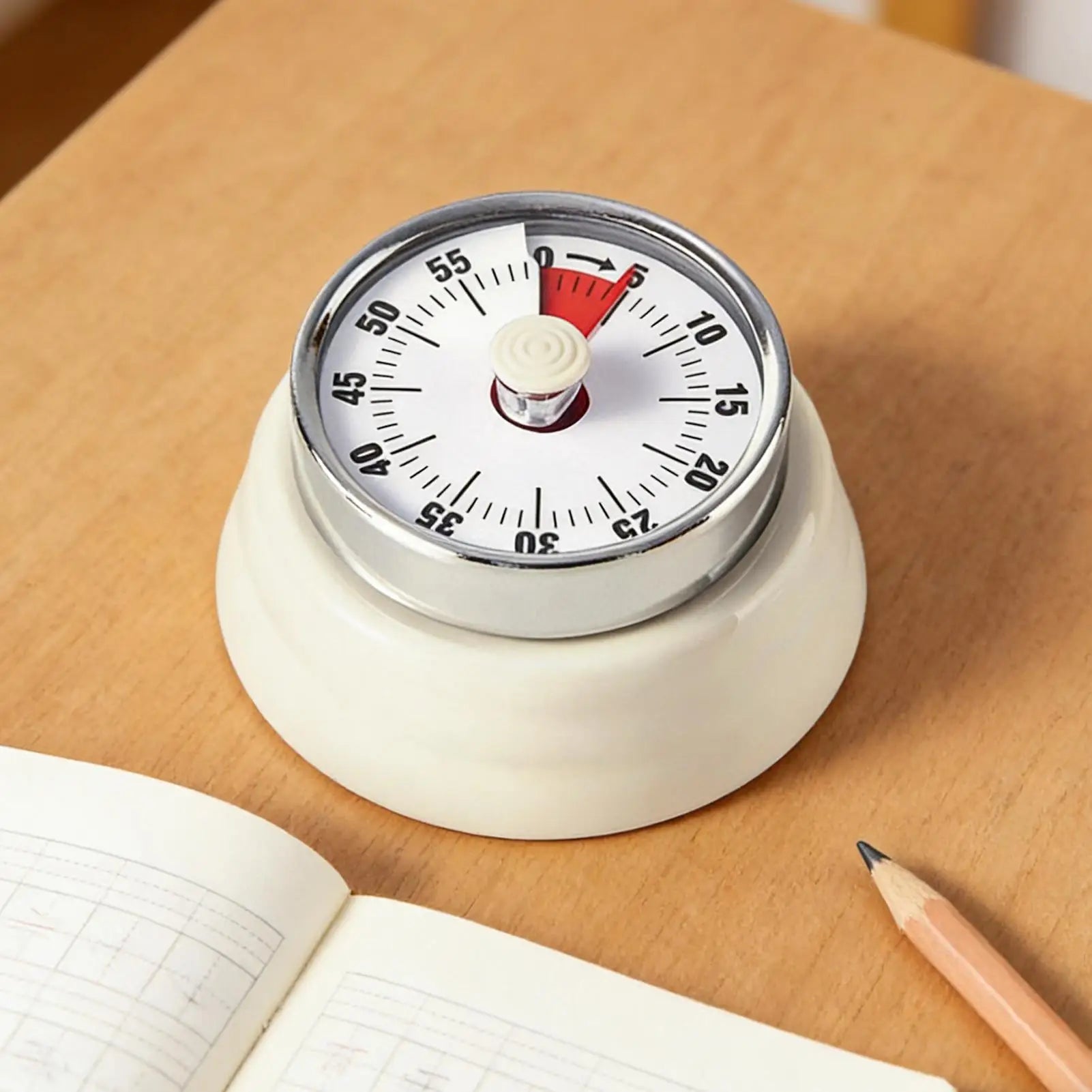 Mechanical Timer Cooking 75dB Loud Visual Countdown 60 Minute Manual