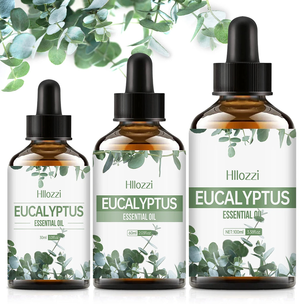 EUCALYPTUS ESSENTIAL OIL a high-quality moisturizing nourishing massage oil with a refreshing scent, suitable for all skin types Zpaxo