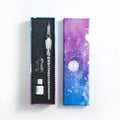 Starry Sky Crystal Glass Dip Pen Set – Stationery Gift
