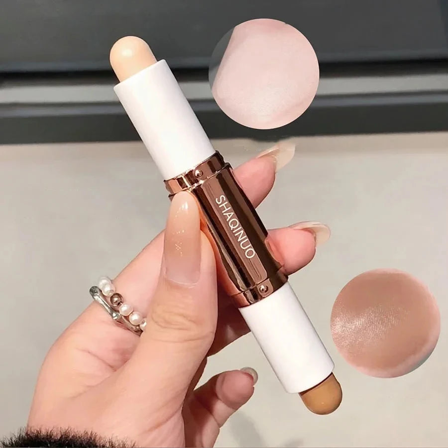 1 Dual Head Highlighting&bronzer Stick Face Brightening Shaping