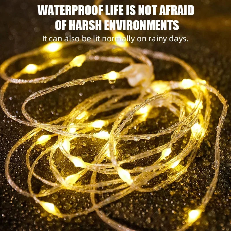 ESMARTER 8m Rechargeable LED String Lights – Camping & Decor