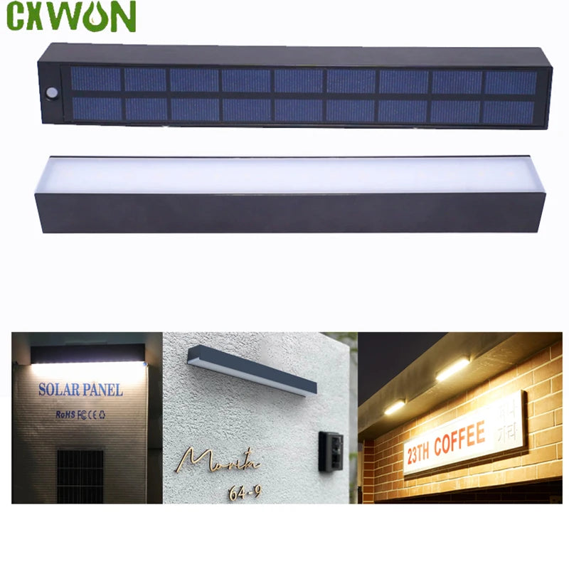 Solar Billboard Lights Led White/Warm Wall Garden Lamp Waterproof IP65 for Address Sign Lights Open House Signs Solar Light Zpaxo