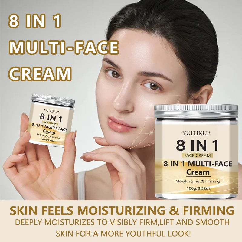 YUITIKUE 8-in-1 Face Cream – Moisturize, Firm & Brighten Face Moisturizer Cream Zpaxo