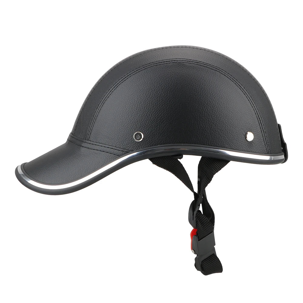 Motorcycle Half Helmet Safety Hard Hat Cafe Racer Chopper Scooter