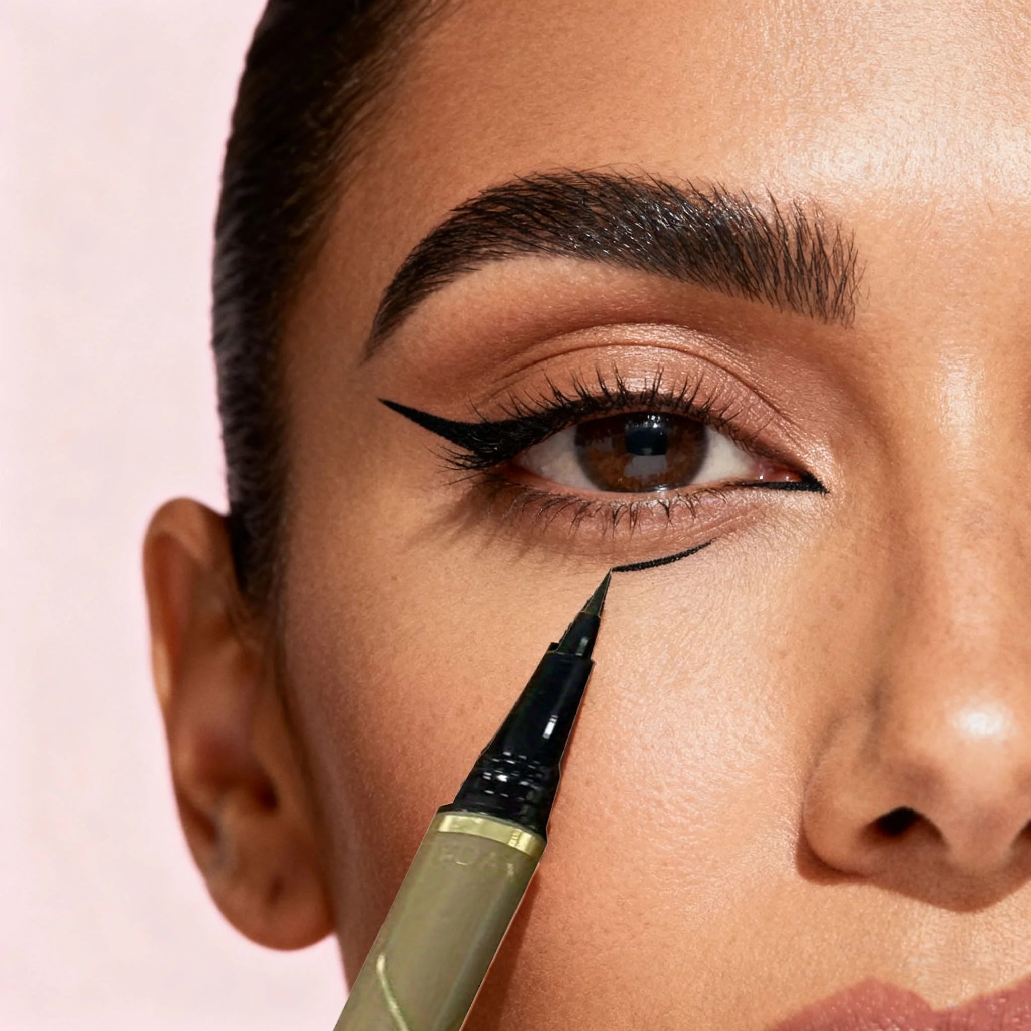 Ultra-fine ultra-fine eyebrow pencil waterproof professional sweat-proof liquid eyeliner Eyebrow dual-purpose durable makeup art Zpaxo