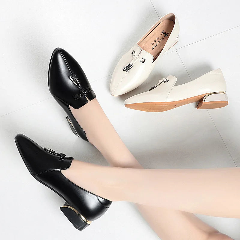 Soft Leather Mother Shoes Autumn Middle-aged Elderly Women's Zpaxo