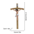 Jesus Cross Classic Catholic Religious Hand Painted Resin Decor Religious Wall Decor for Home Door Front Desk Display Zpaxo A China Mainland
