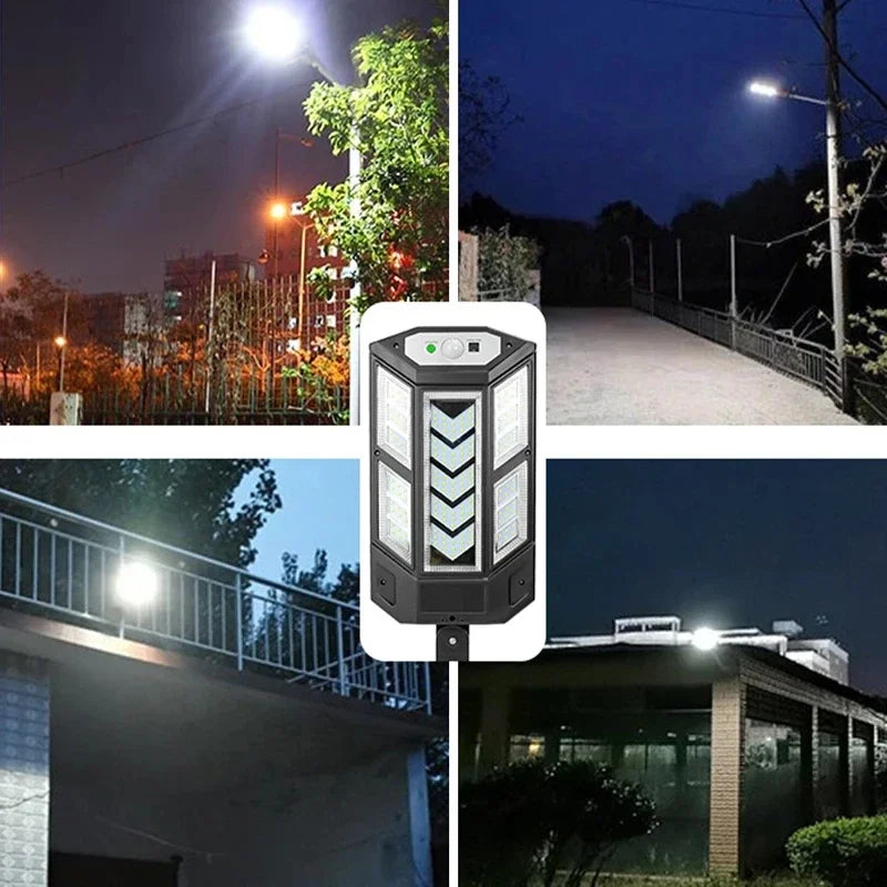 20000LM Solar Outdoor Light – Motion Sensor, IP65, 124 LED