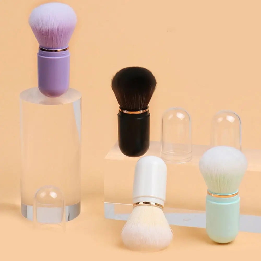Retractable Kabuki Brush Capsule-shape Cute Travel Makeup Zpaxo