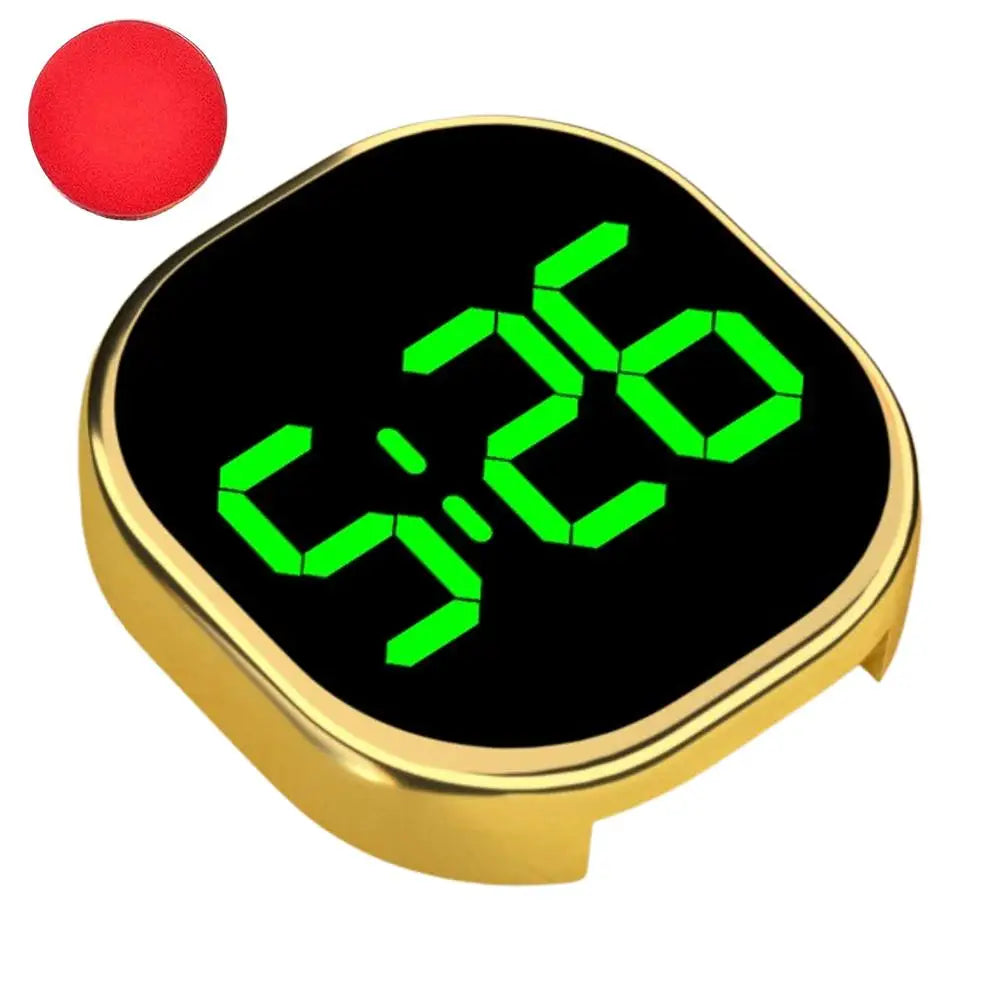 Mini LED Digital Stick-On Car Dashboard Clock | Auto Accessory Car Dashboard Clock Zpaxo GOLDEN