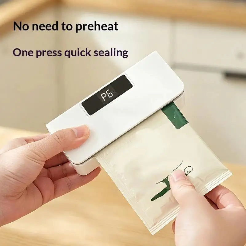 Bag Sealer 1 Portable USB Rechargeable Heat Seal Machine Plastic Zpaxo