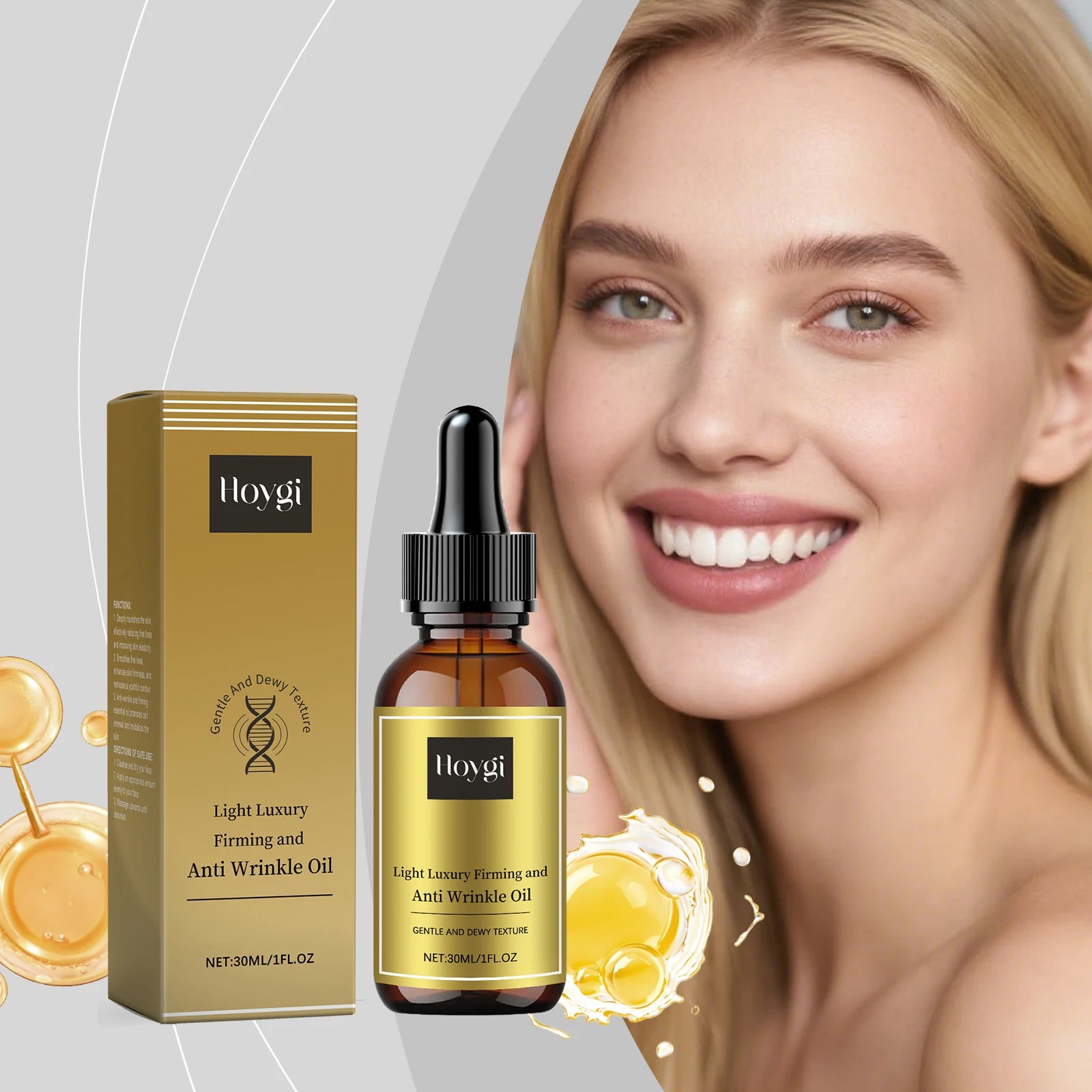 Firming Facial Care Oil Lifting Anti Wrinkle Lightens Lines Tightens Skin Nourishing Smoothing Soften Brightening Face Serum Zpaxo