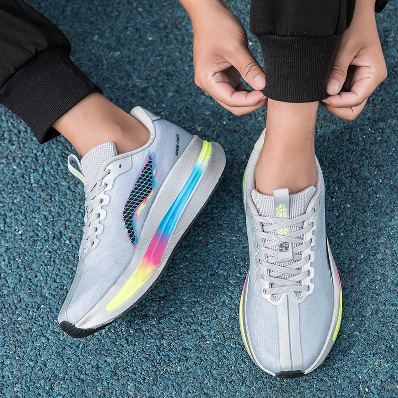 Men's Casual Sneakers Luxury Trainer Shoes Breathable Race Running