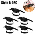 Halloween Exaggerated Forest Crow Headband Creative Feather Black