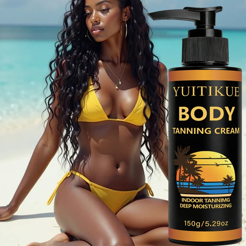 YUITIKUE Self Tanner Body Bronzer – Natural Dark Tan 150g Self Tanner Bronzer Zpaxo