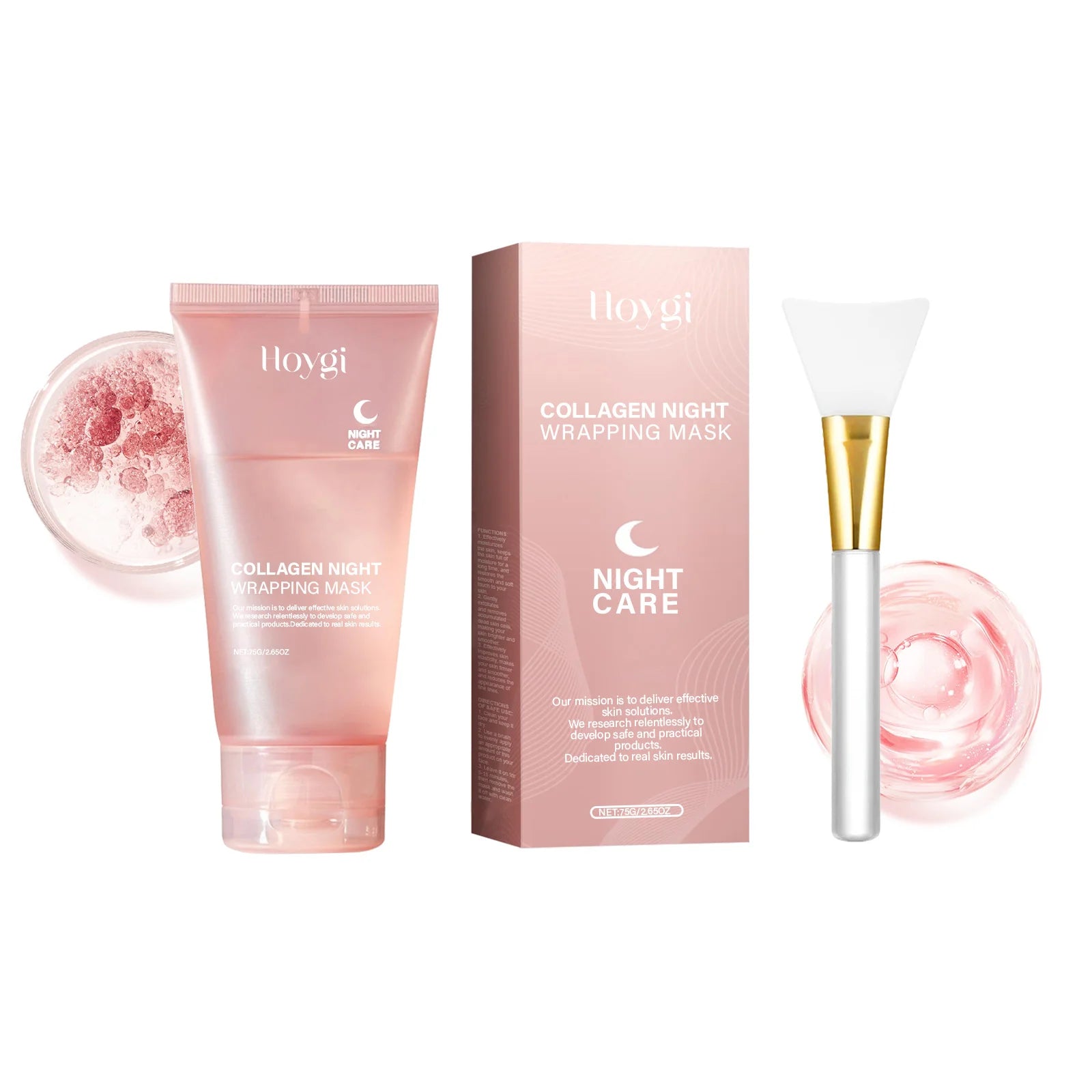 Hoygi Collagen Peel-Off Overnight Mask – Anti-Wrinkle Face Mask Collagen Peel-Off Mask Zpaxo A 1 Set