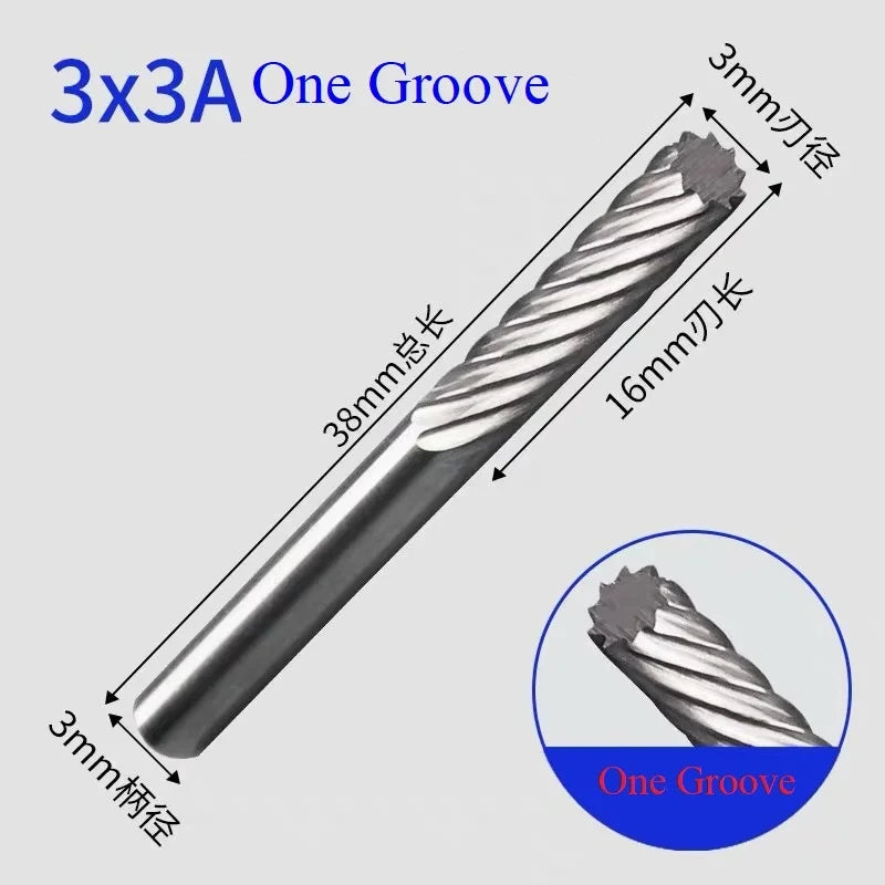 10/1pcs Tungsten Carbide Rotary File hard alloy rotary bur Drill Bit engraving cutter 3mm shank Grinding Head Zpaxo