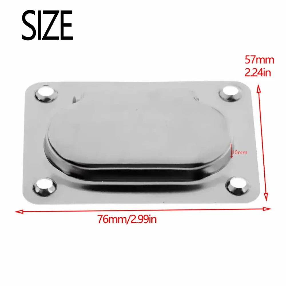 Stainless Steel Pull Flush Lift Ring Anti-Rattle Square Recessed Fasteners Marine Grade Lightweight Lockable Hold Down Clamp Zpaxo