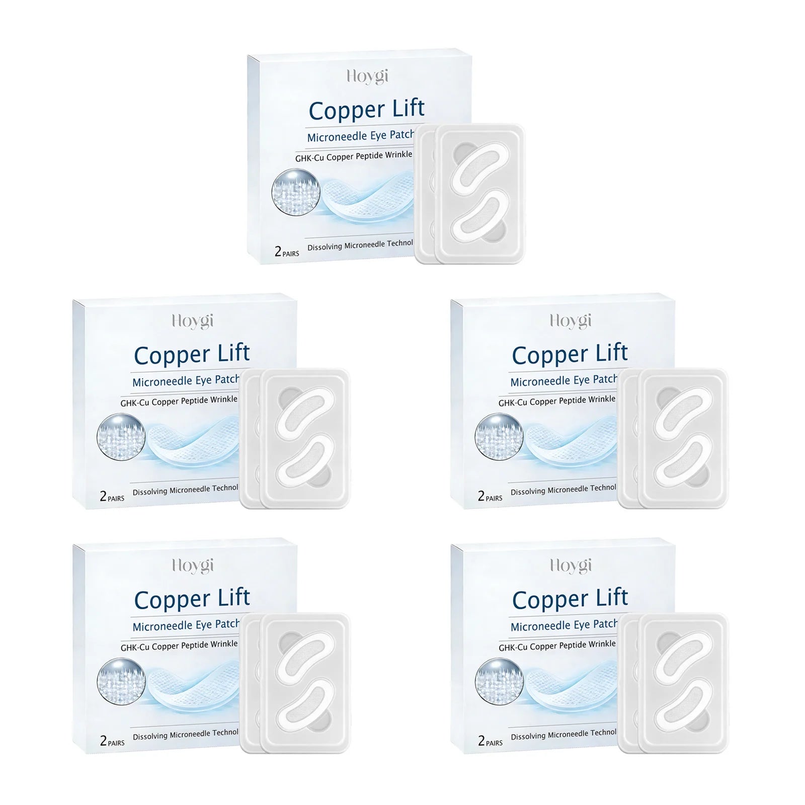 Hoygi Microneedle Eye Patches – Dark Circles & Puffiness Relief Eye Patch Mask Zpaxo 10pairs