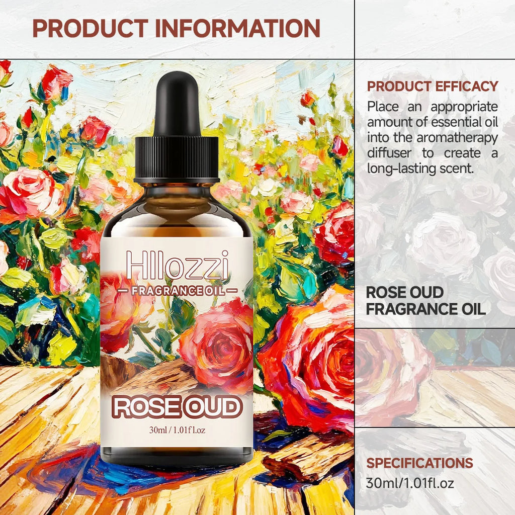 ROSE OUD FRAGRANCE OIL For deep nourishment, hair and skin care, hydration and moisturizing, home massage SPA Zpaxo