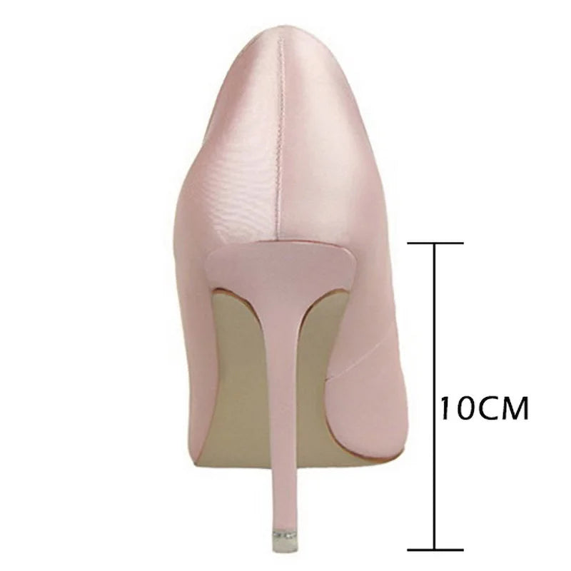 CINESSD Silver Gray Black Women Bridal Wedding Shoes Faux Silk Satin Zpaxo