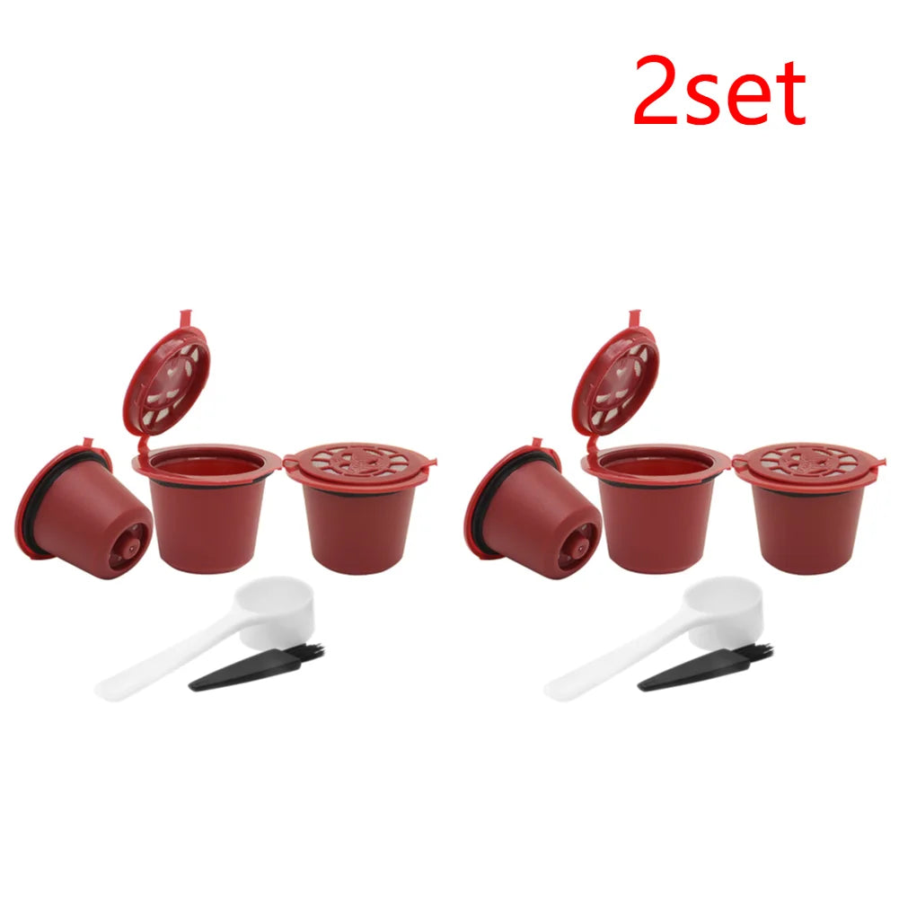 3- Fit Concept Le Cube Maestria Coffee Filter Cup Reusable Capsule Zpaxo Red-6pcs