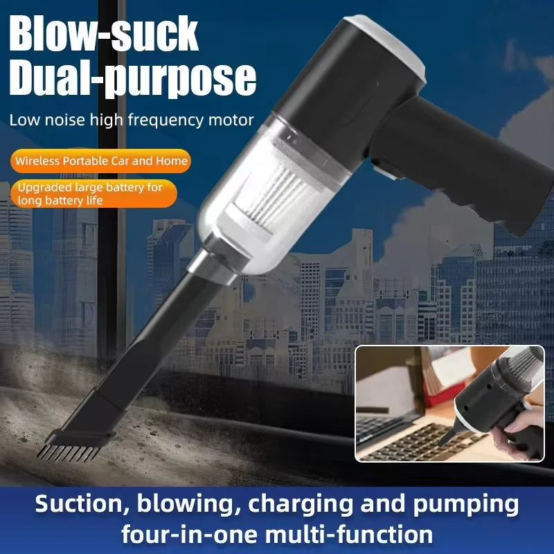 Car Wireless Vacuum Cleaner Handheld High-Power Vacuum Cleaner Portable Car Home Dry And Wet Vacuum Cleaner Zpaxo