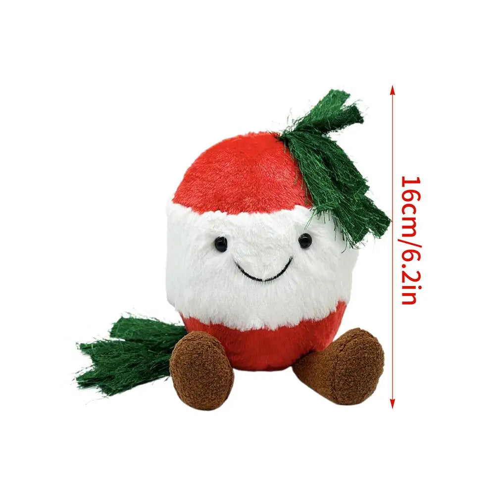 Christmas Stuffed Animals Soft Festive Huggable Bell Stuffed Animal For Home Desk Birthday Sofa Boys Kids Girls Friend Zpaxo Red China Mainland