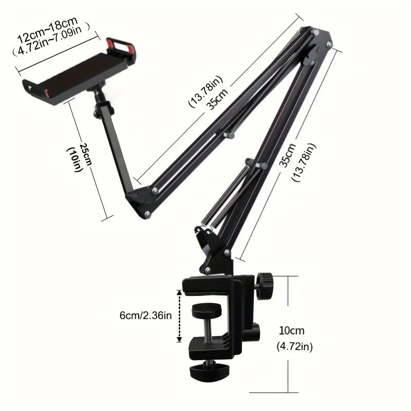 360 Rotating Metal Tablet Stand Adjustable Holder Ipad Iphone Switch