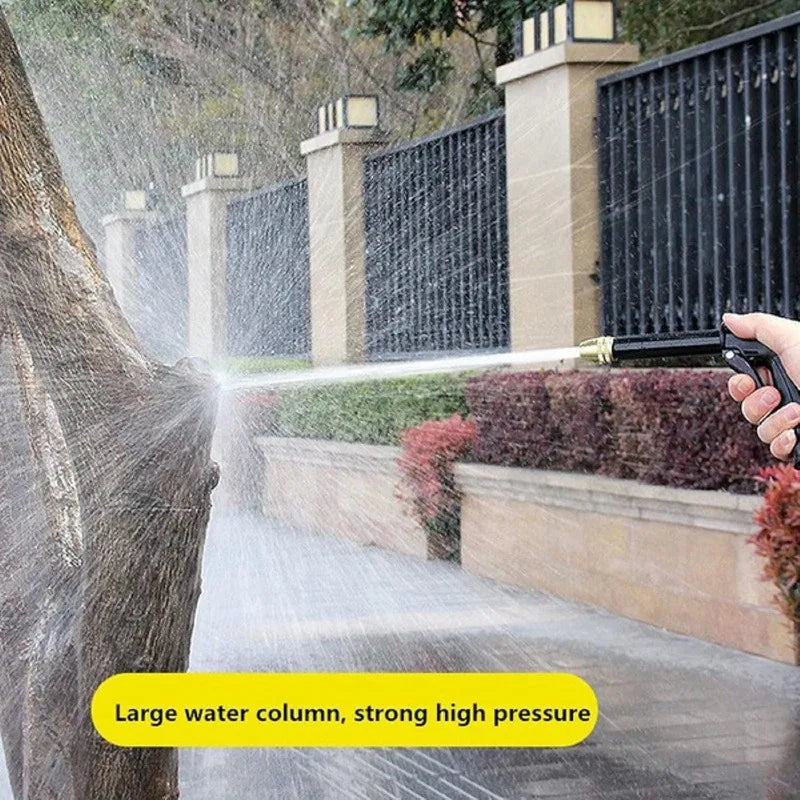 High-Pressure Car Wash Water Gun – 4-Mode Copper Nozzle