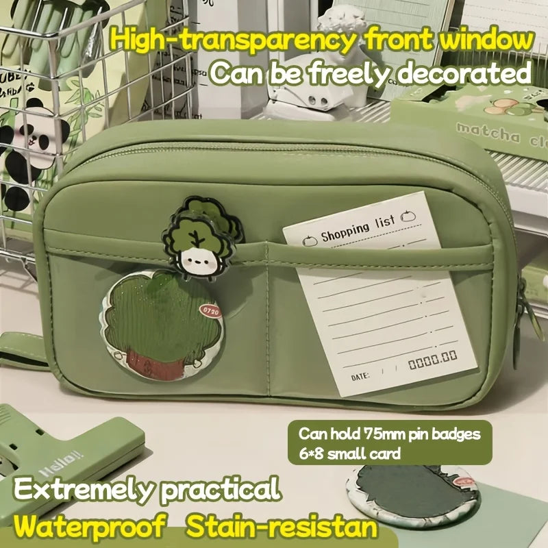 Multi Layer Pencil Case Pouch Large Capacity Pen Bag Durable