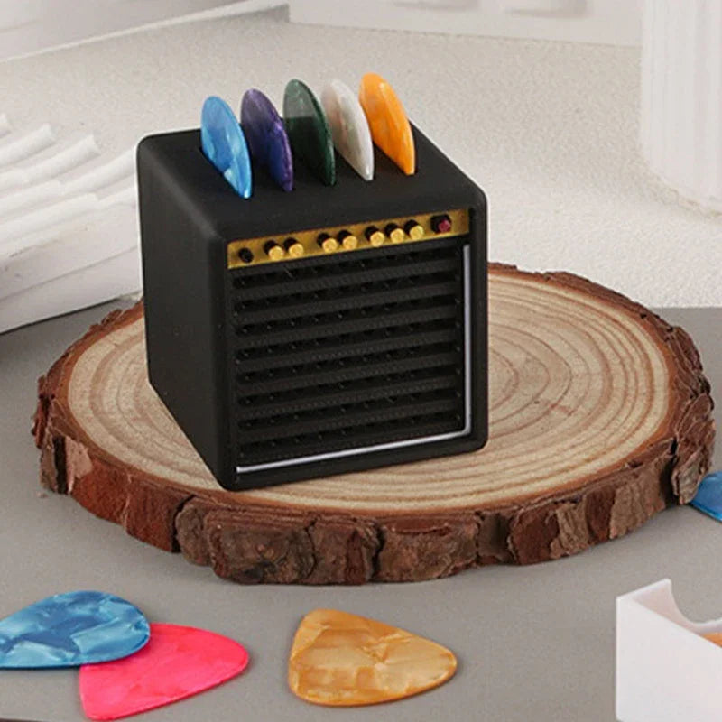3D Printed Portable Guitar Pick Holder With Drawer Waterproof Dustproof Guitar Picks Organizer Picks Storage And Display Gifts Zpaxo