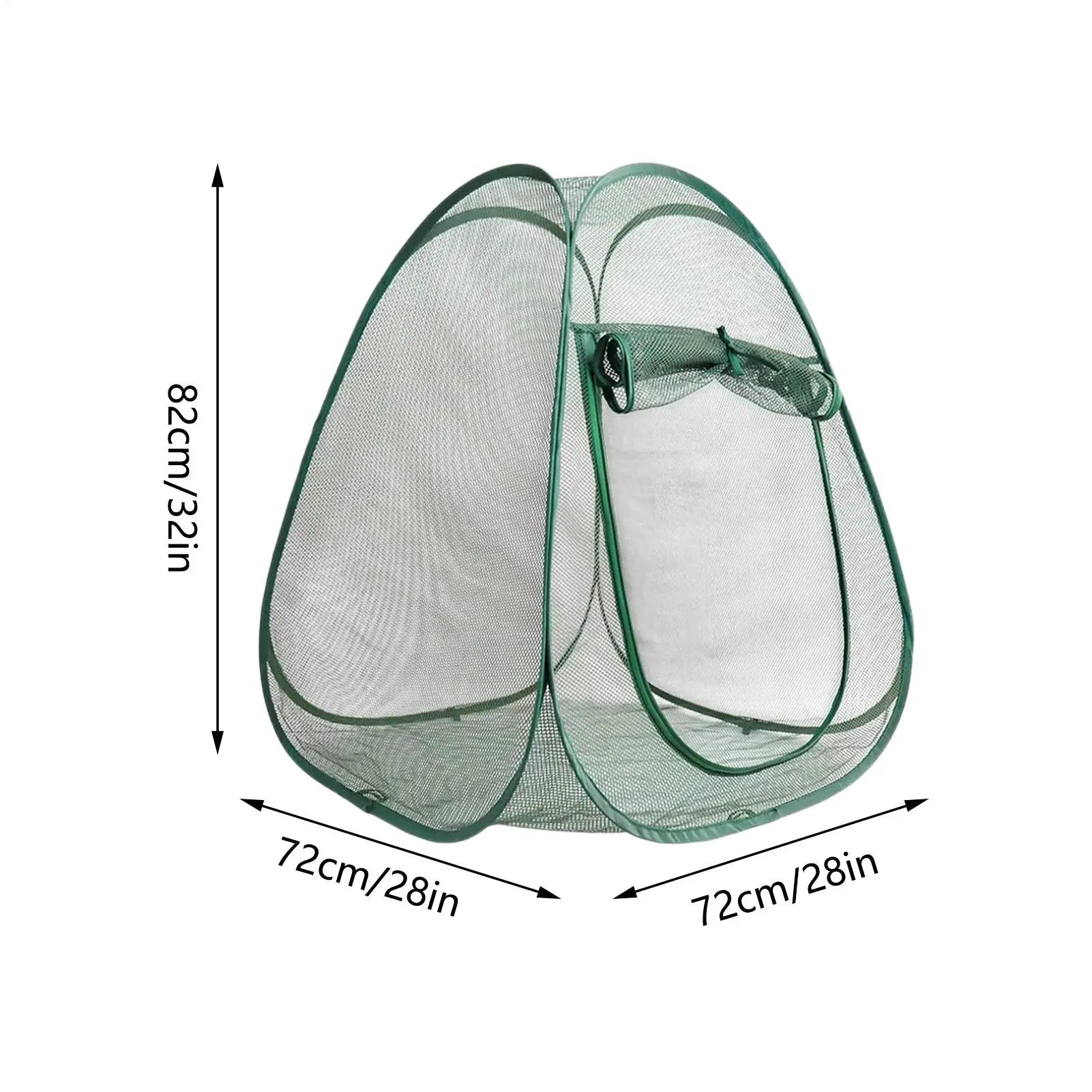 Mesh Plant Cover Popup Garden Net 72x72x82cm Portable Crop Cage