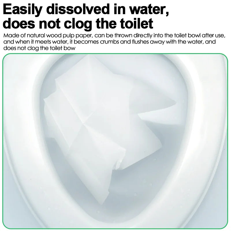 Water Soluble Toilet Cover Flushable Plant Based Individually Wrapped