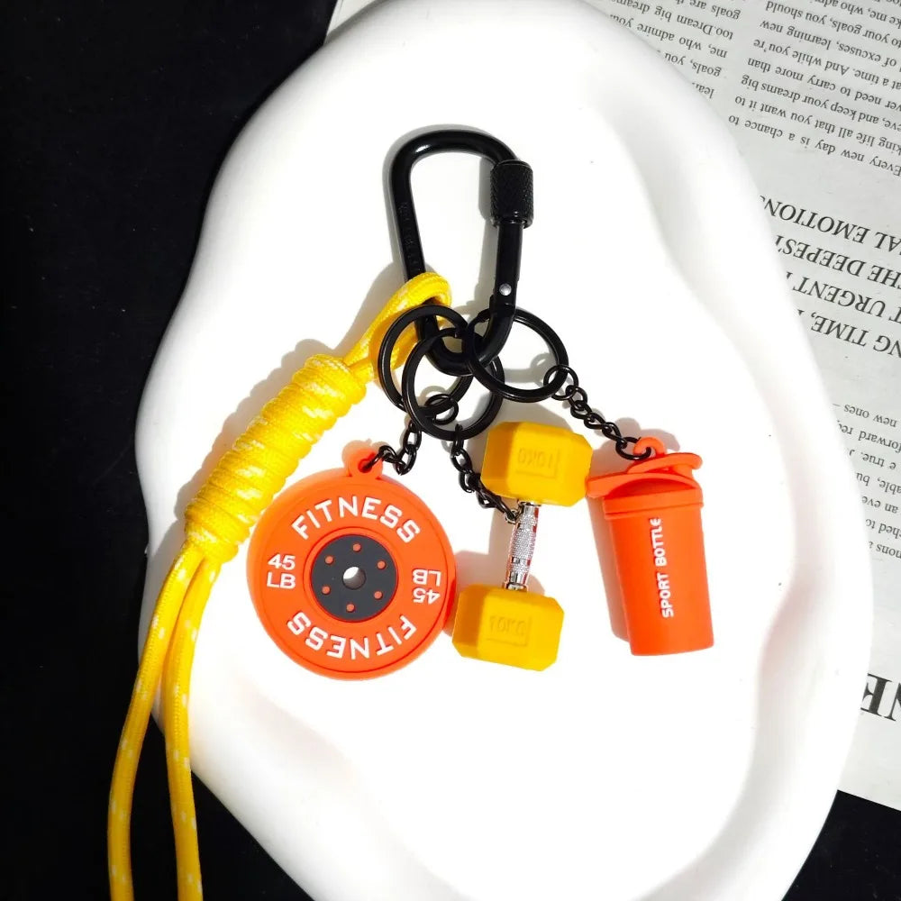 Dopamine Fitness Series Pendant Barbell Plates Detachable Key Chain Zpaxo Style 14