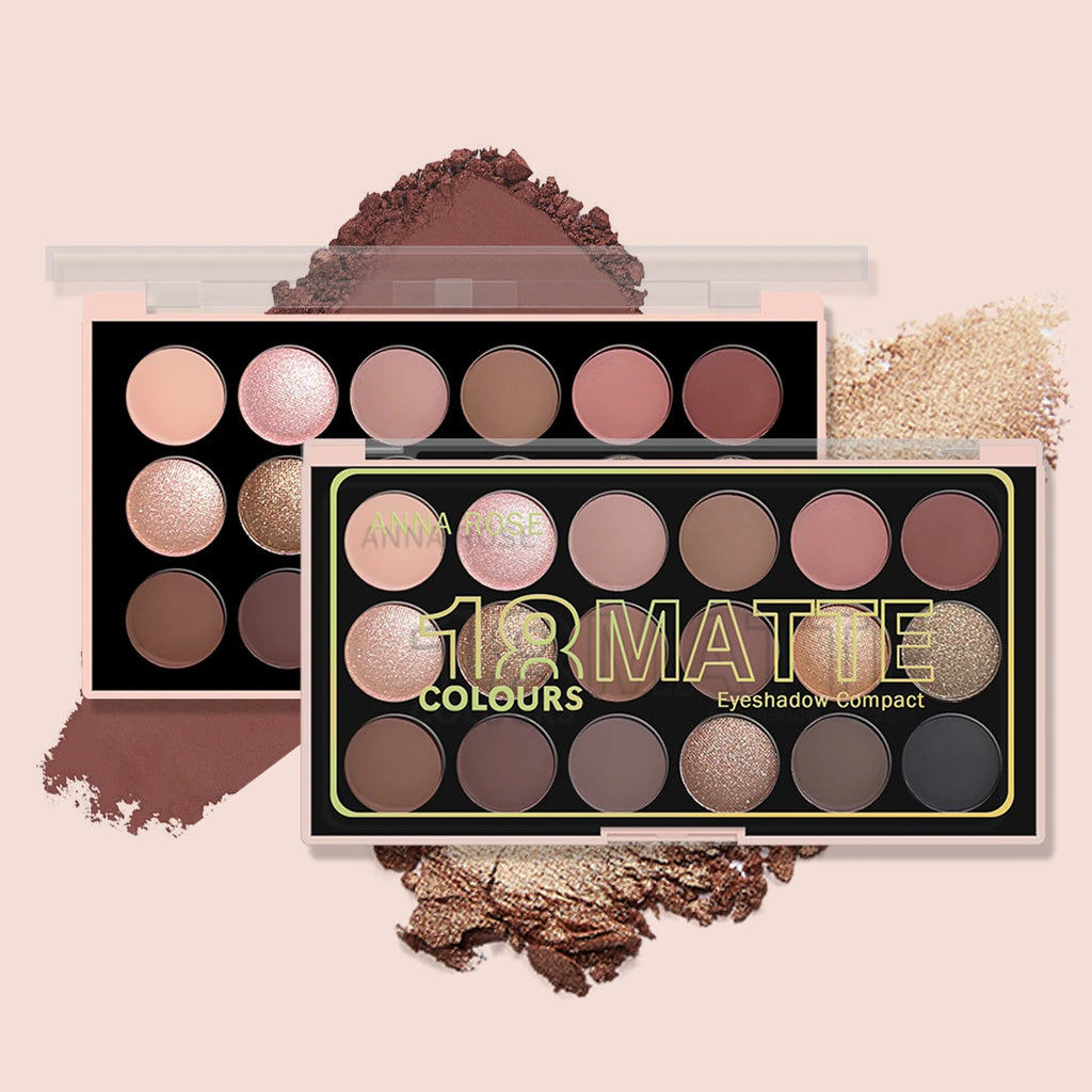 18-color Eyeshadow Palette Earth Tone European American Matte Shimmer Zpaxo
