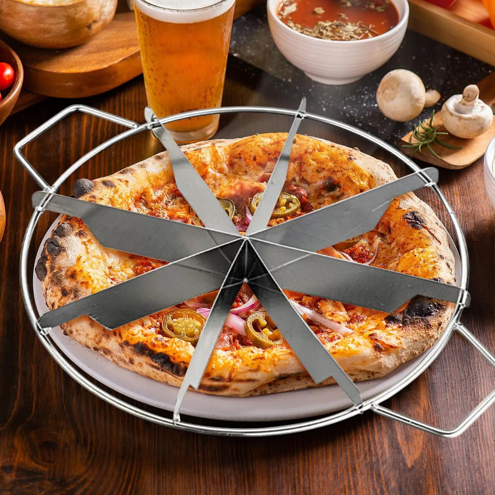Stainless Steel Cake Divider Slicer 6 7 8 Divisions Cheese Pizza