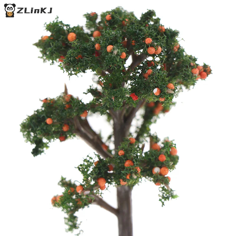 ▶1Pc 1:12 Dollhouse Miniature Potted Fruit Trees Simulation Potted Plants Doll Decor Zpaxo
