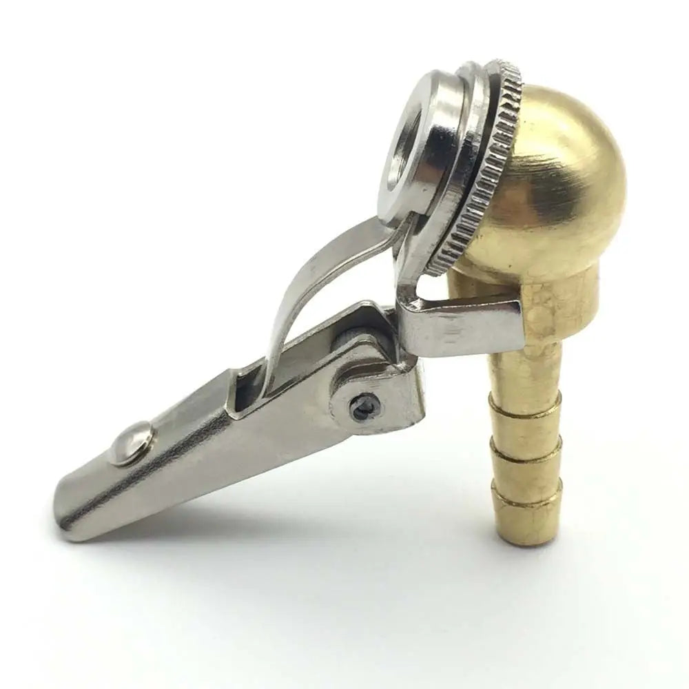 Auto Parts Tire Chuck Tail Plug Connector Inflatable Quick Clip Tire Nozzle Inflator Valve Barb Clip-On Tire Valve Air Chuck Zpaxo