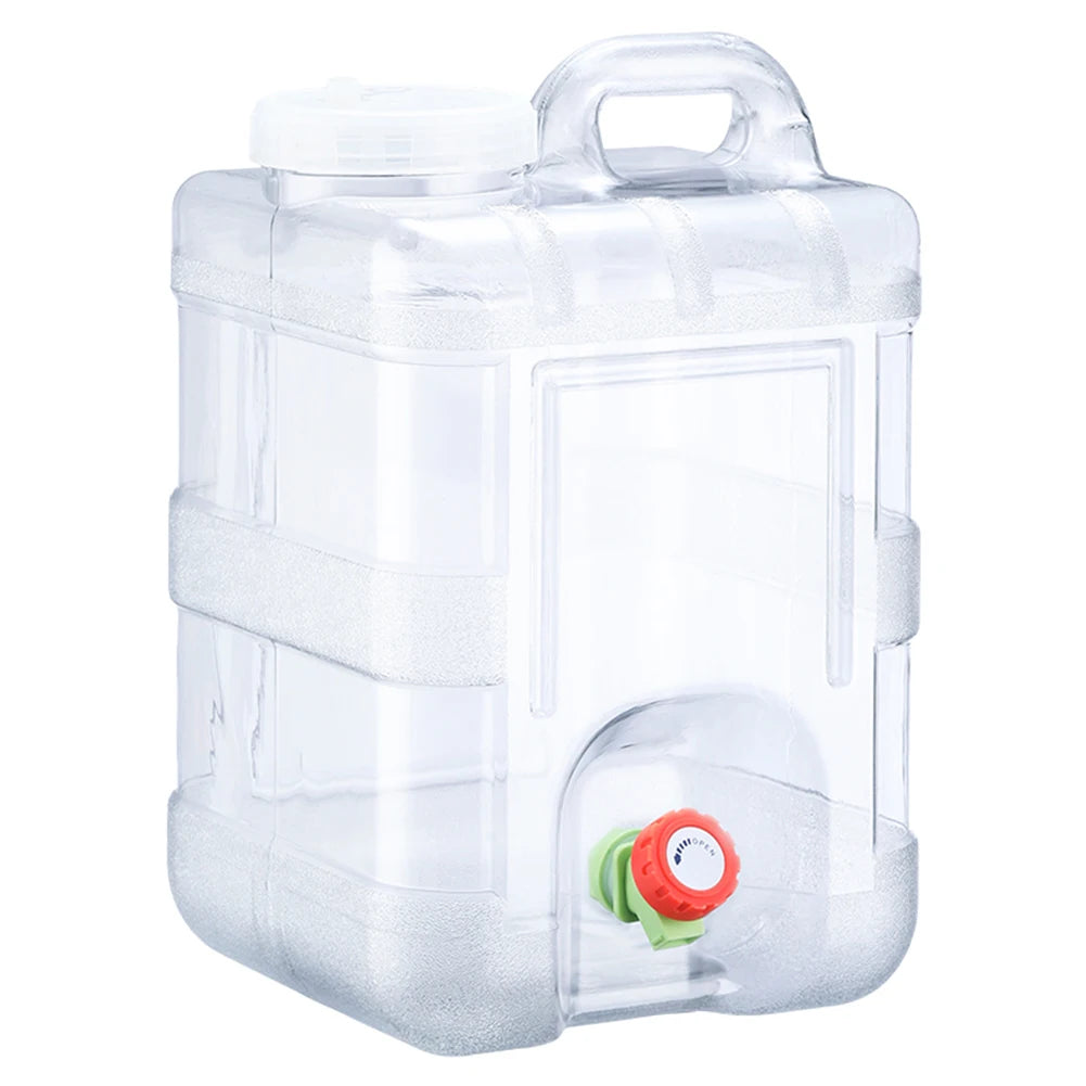 Water Container Portable Camping Bucket Storage Faucet No Leakage