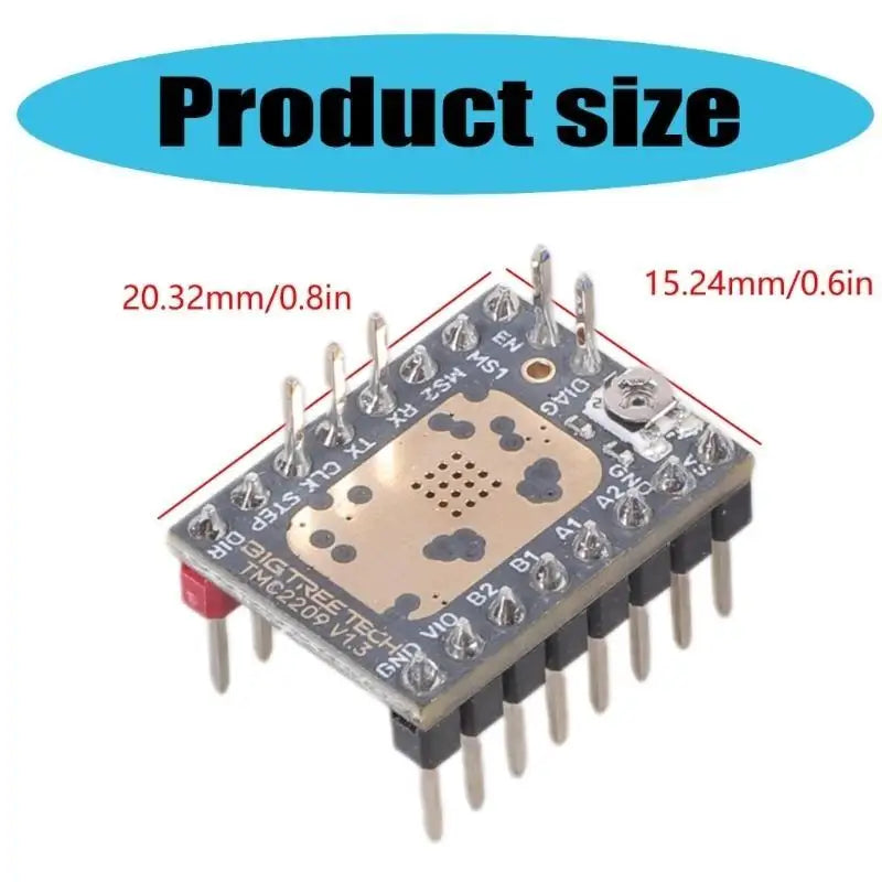 652F 3D Printer Part Stepstick Mute TMC2209 V1.2 Stepper Motor Driver For BTT SKR V1.4 SKR Mini E3 SKR 2 Ender3 V2 Voron 2.4 Zpaxo