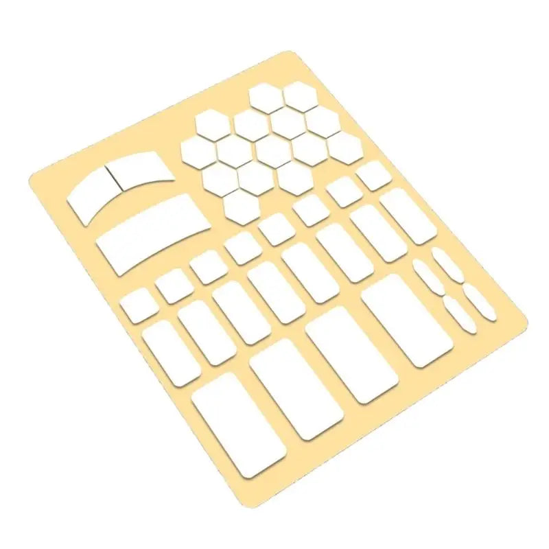652F Easy Installs Silicone Anti Slip Mouse Stickers Resist Sweat and Provide Secure Handling Mouse Controller Set Zpaxo