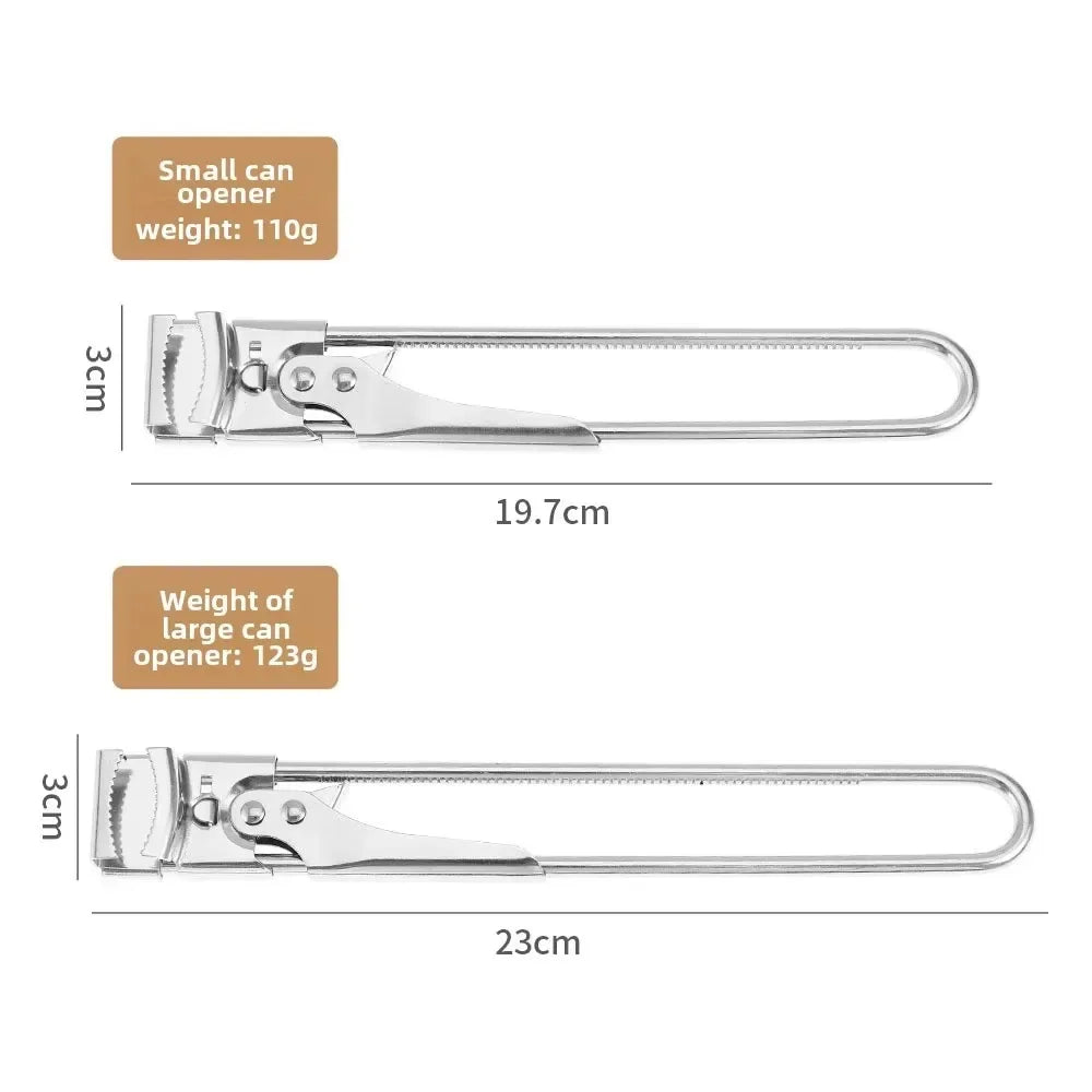 Rotating Stainless Steel Manual Can & Bottle Opener – Anti-Slip Bottle & Can Opener Zpaxo