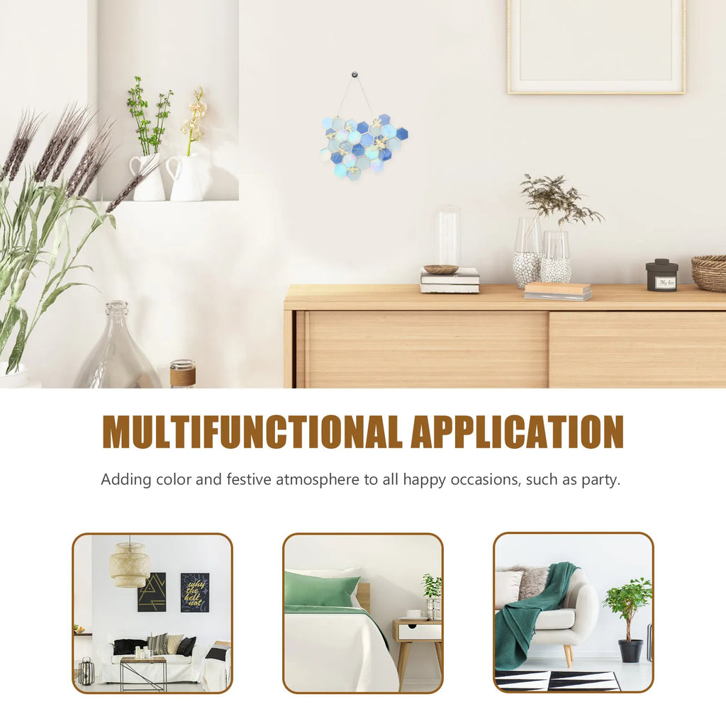 Honeycomb Decor Hanging Ornament Elegant Pendant Living Room Bedroom