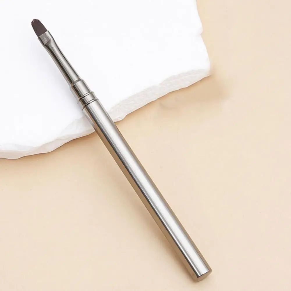 Round Head Nail Art Gel Brush Metal Handle Aluminum Tube Nail Manicure Pen Nail Art Coloring Nail Application Tools Zpaxo