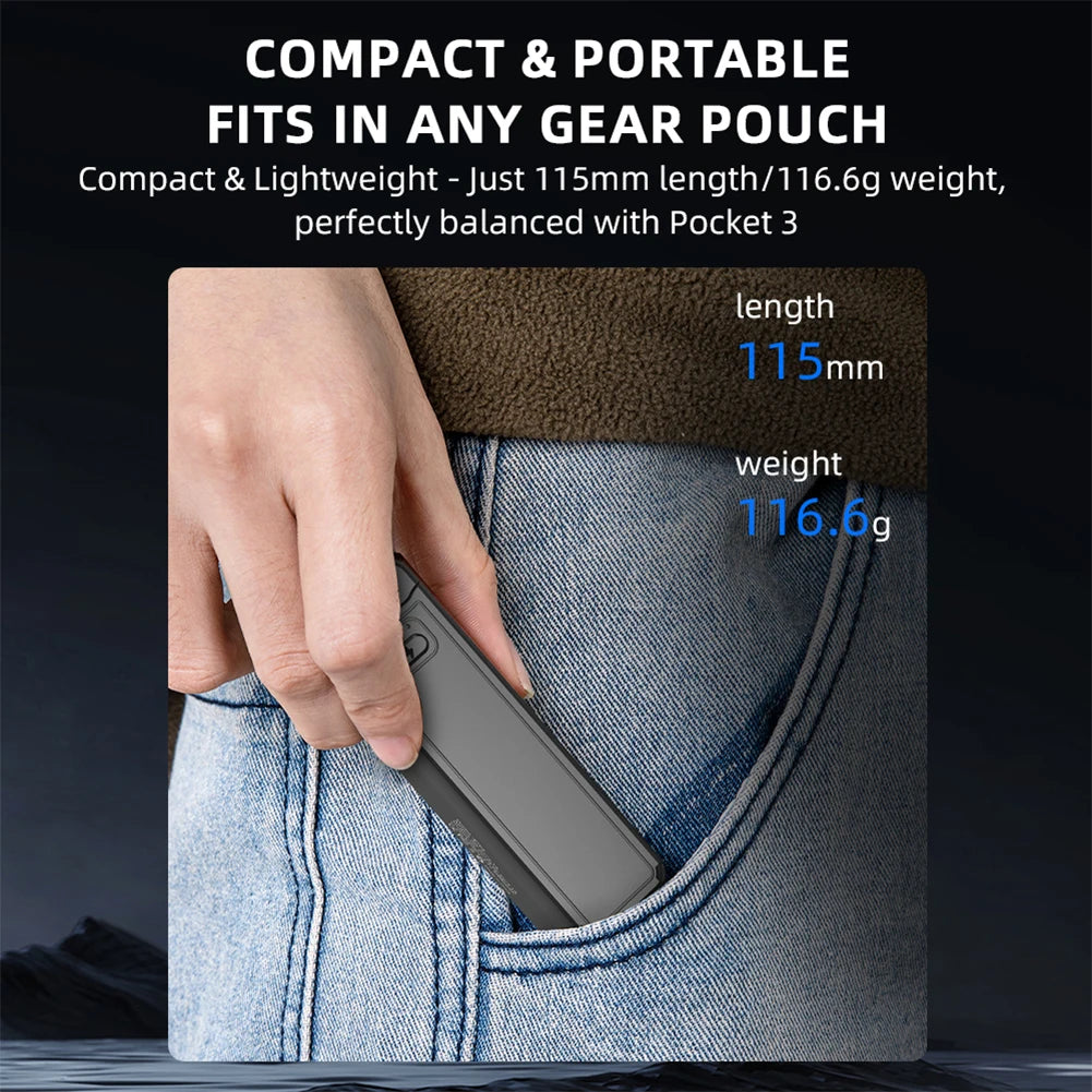 DJI Osmo Pocket 3 Portable Battery Handle Handheld Power Bank Sports