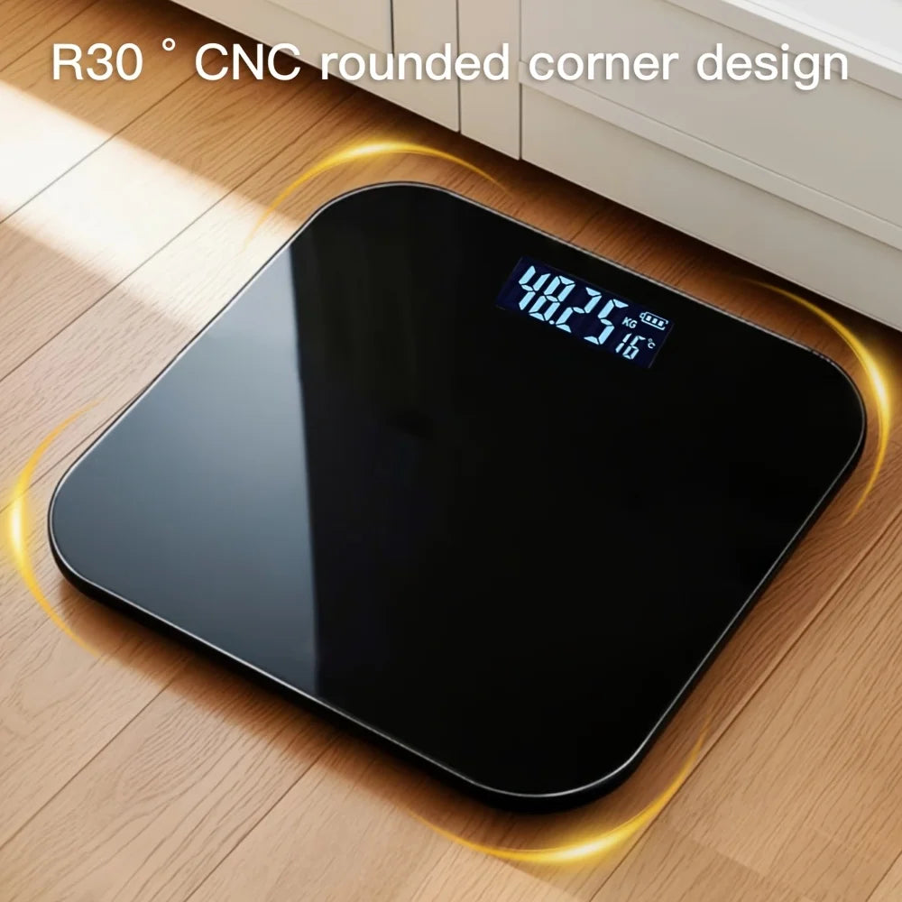 High-Precision Bathroom Scale, Electronic Scale, Accurate, with LED Display And Temperature Reading Switchable Between Zpaxo