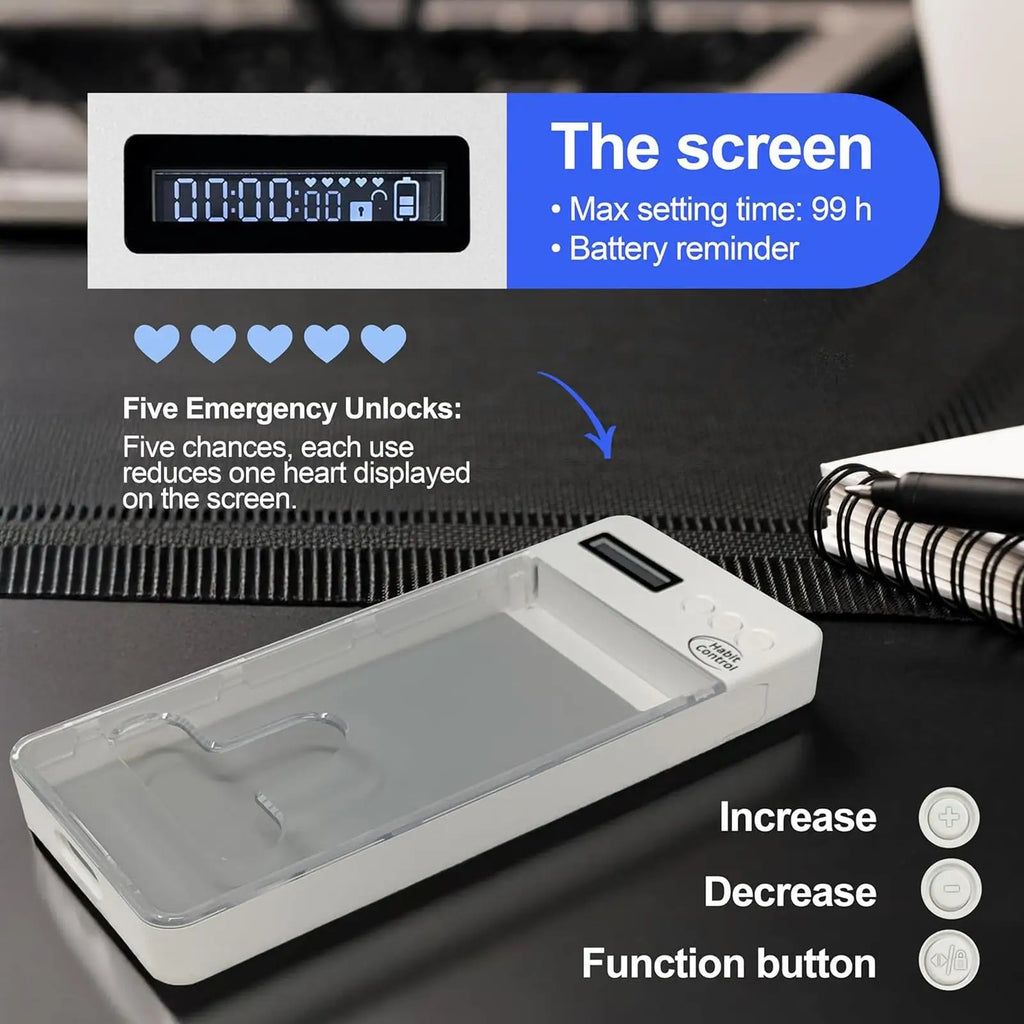 Phone Lock Box Self-control Case Timer Timed Cell Jail Locker