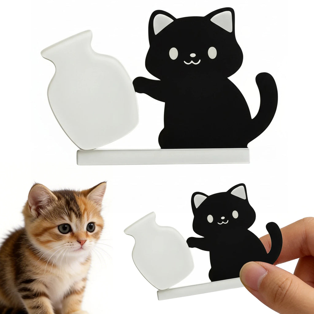 Cat Pushing Vase Refrigerator Magnets Home Decor Fridge Magnet