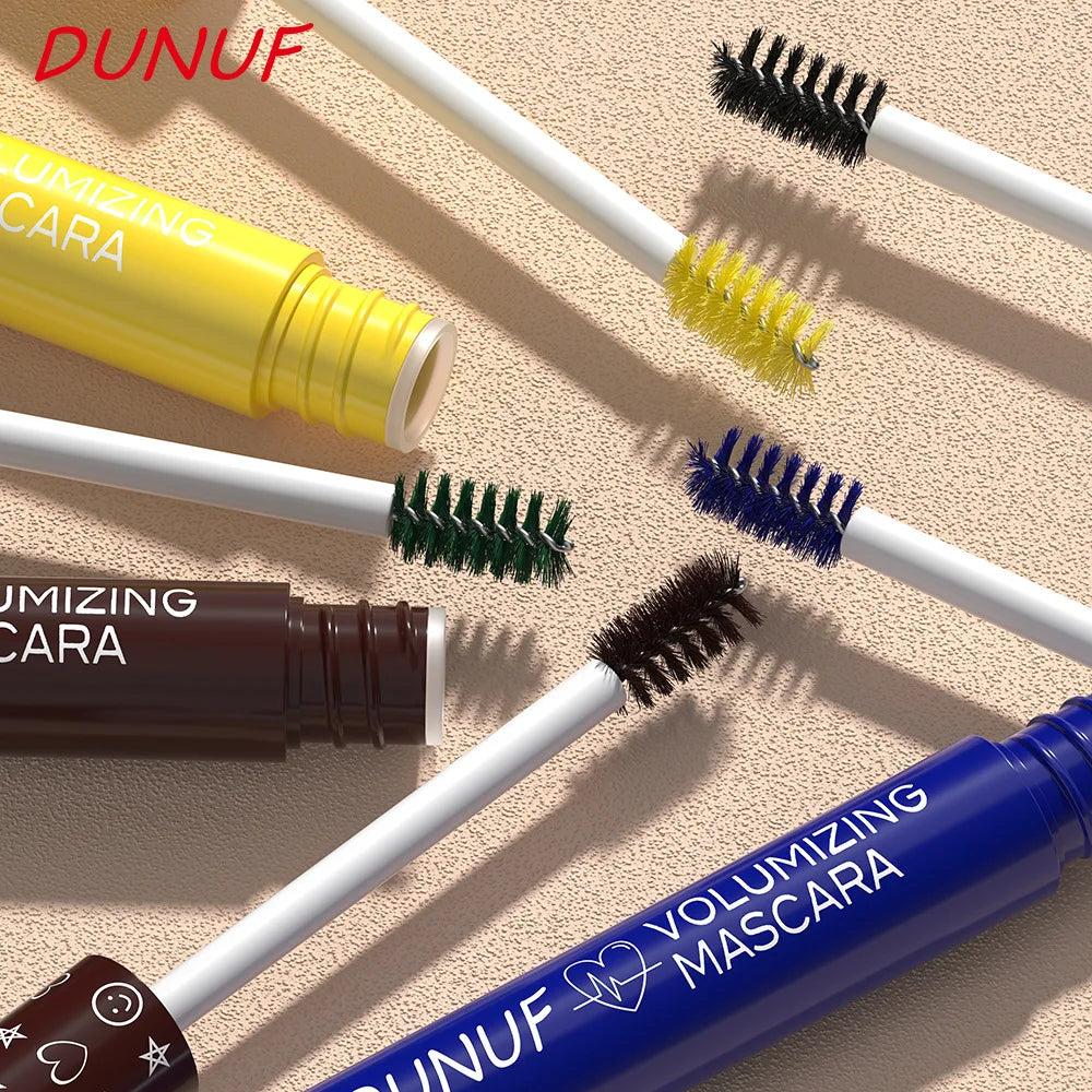 Yellow Slender Curly Mascara, Color Mascara Waterproof Not Easy To Smudge, Portable Fine Brush Head，Holiday Makeup Zpaxo